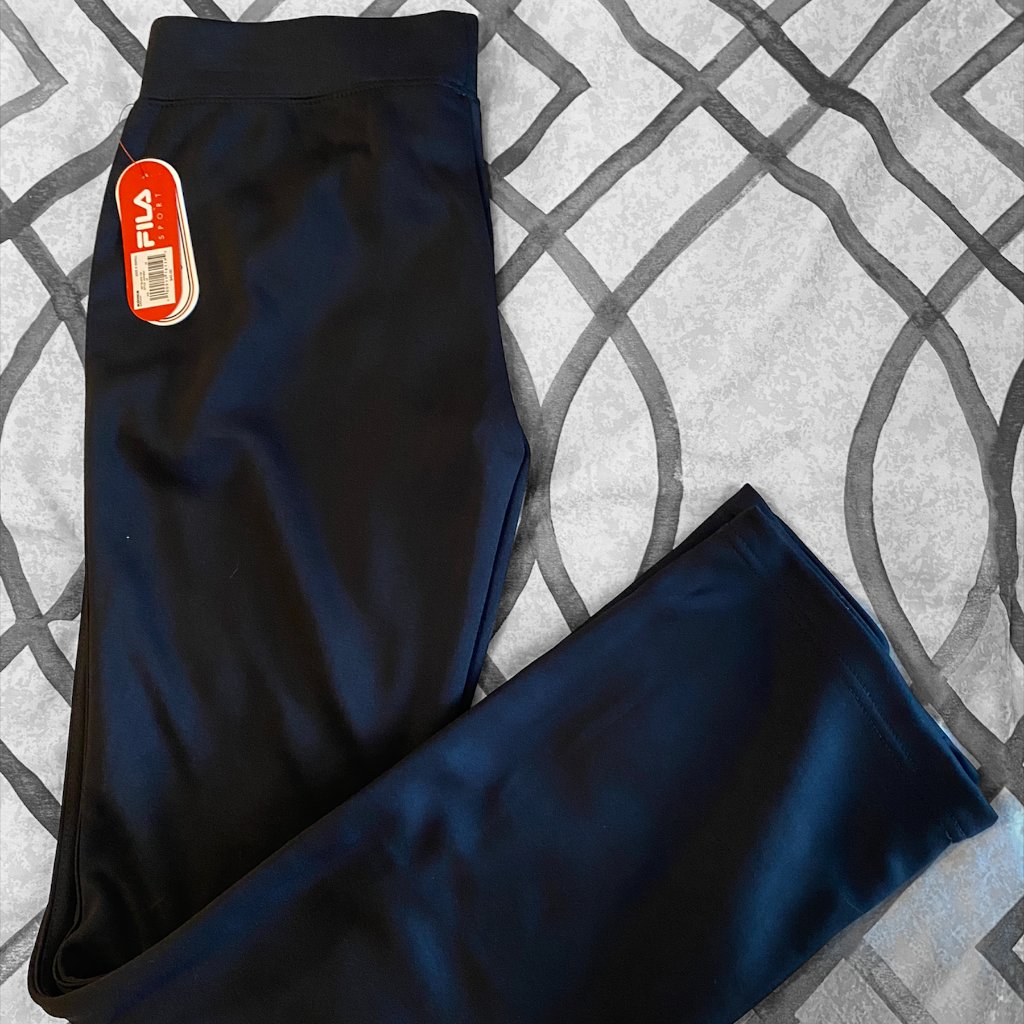 Nwt Fila Sport Womens Black Athletic Pants